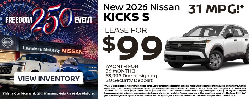 New 2026 Nissan Kicks S