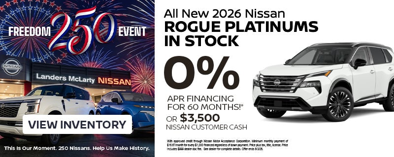 New 2026 Nissan Rogue Platinums