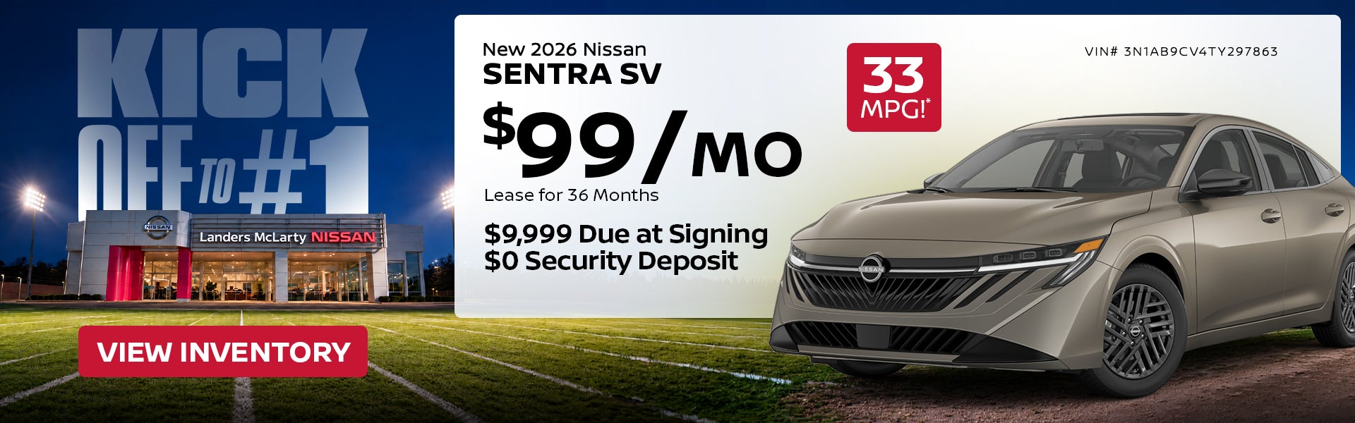 New 2026 Nissan SENTRA SV
