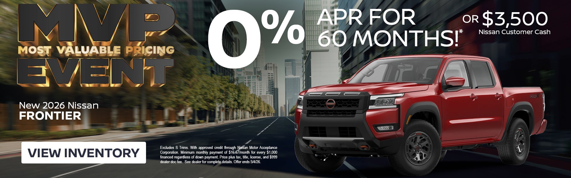 New 2026 Nissan FRONTIER