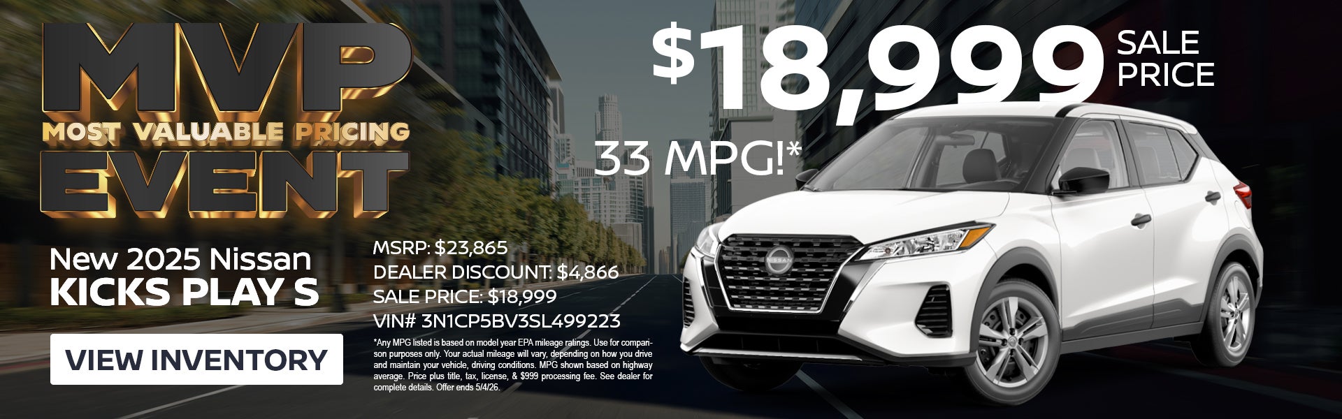 2025 NISSAN KICKS PLAY S