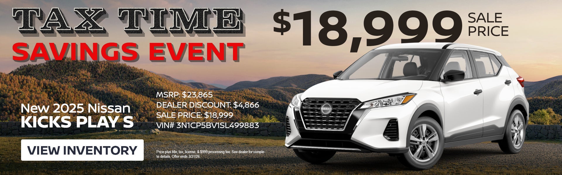 NEW 2025 NISSAN KICKS PLAY S