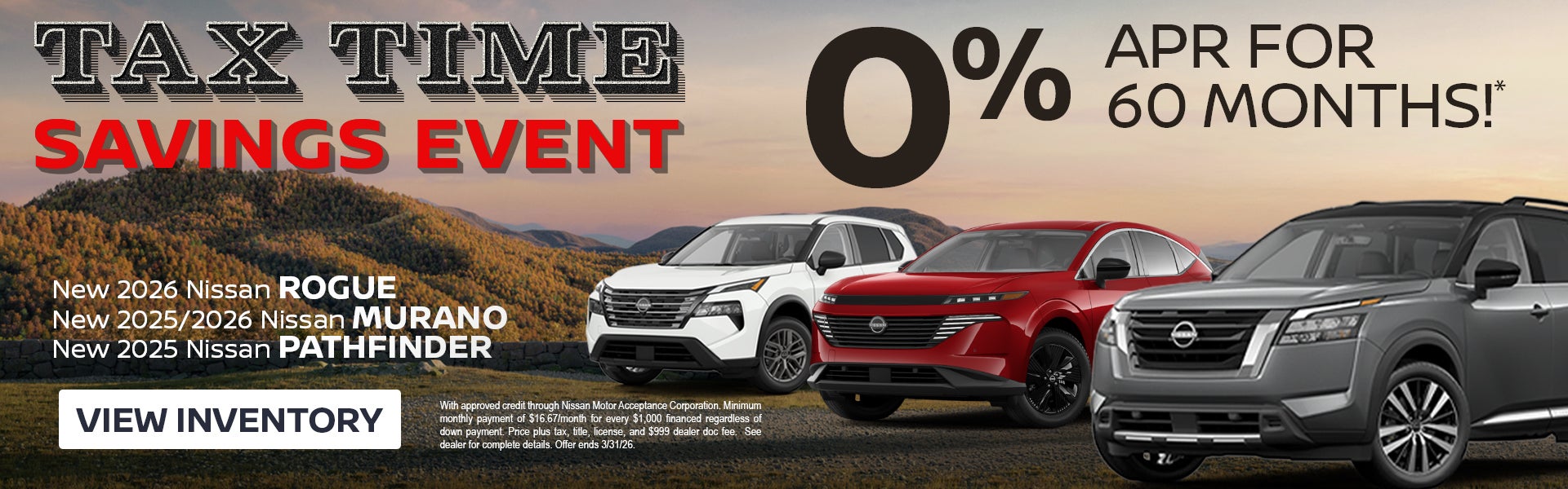 2026/2025 NISSAN Rogue!Pathfinder!Murano