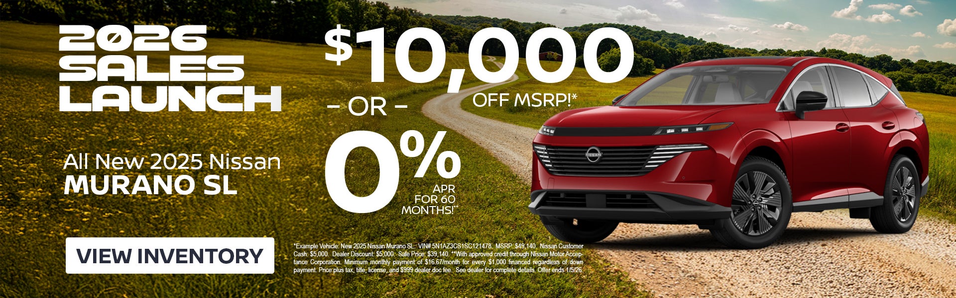 New 2025 Nissan Murano SL