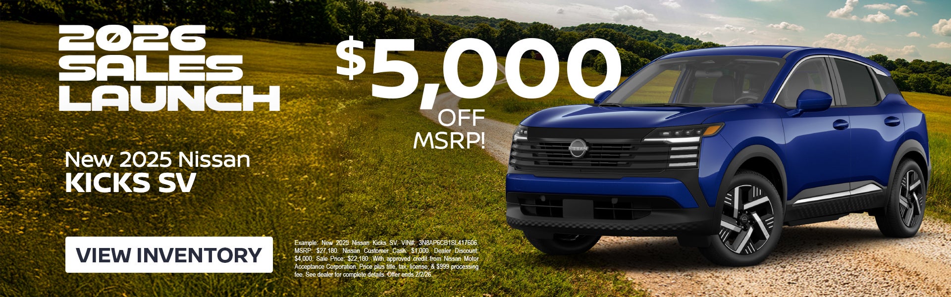 New 2025 Nissan Kicks SV