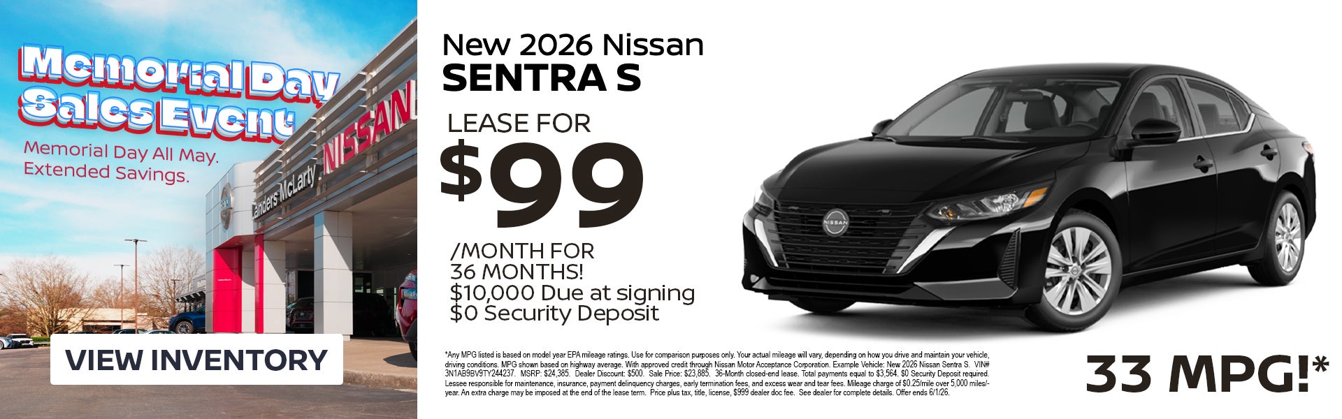 New 2026 Nissan Sentra 