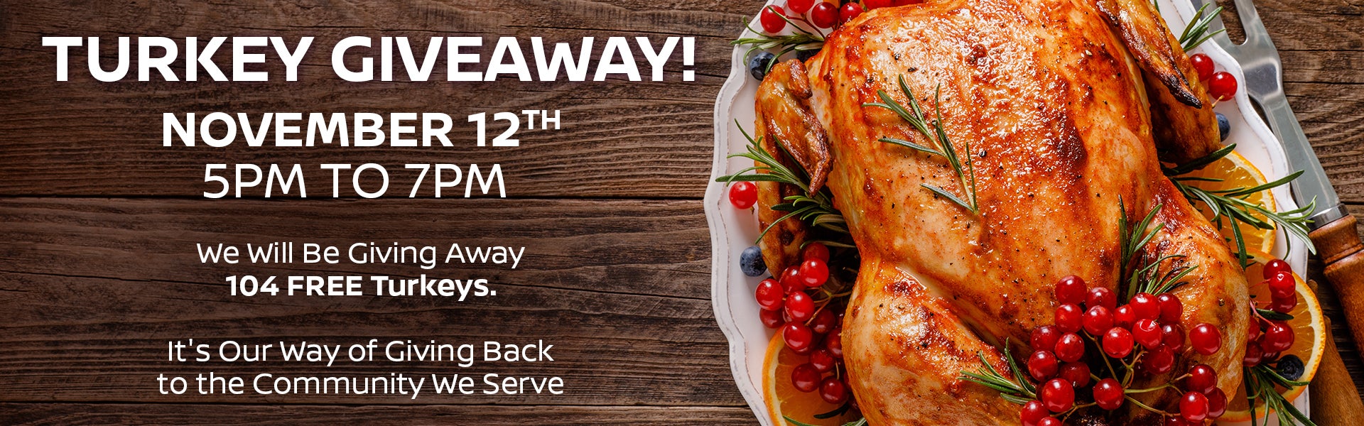 Turkey Giveaway