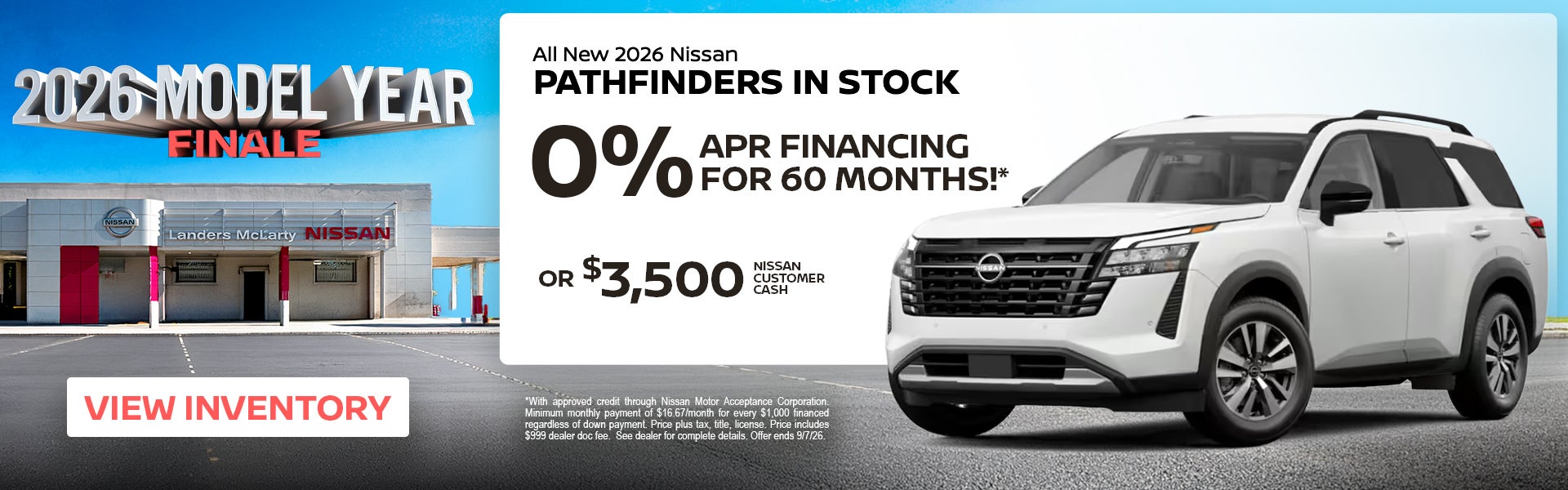 0% APR Financing for 60 Months 