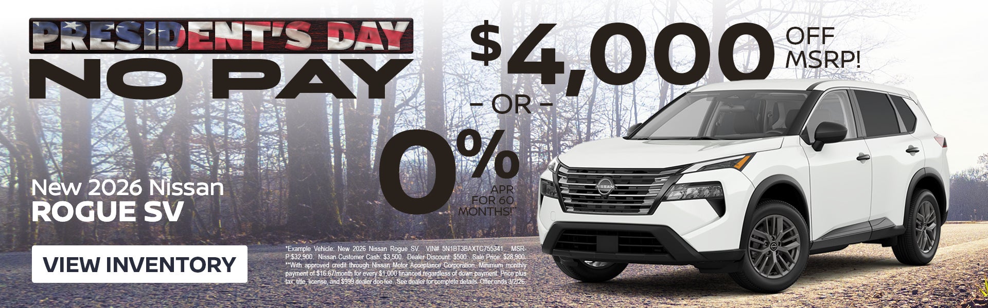 2026 Nissan Rogue SV