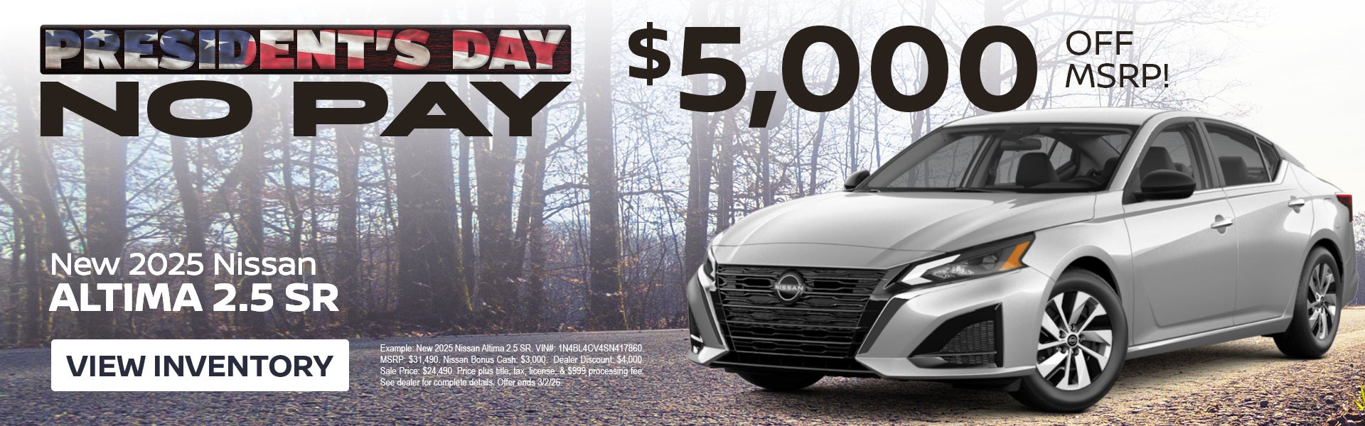 New 2025 Nissan Altima 2.5 SR