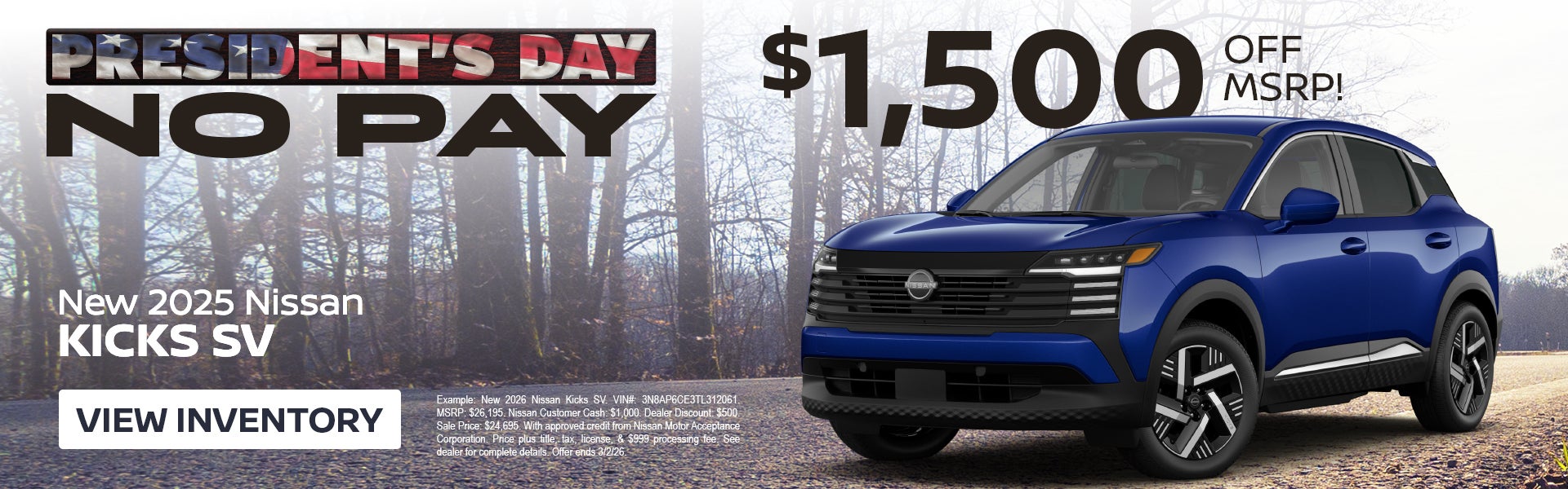 New 2025 Nissan Kicks SV